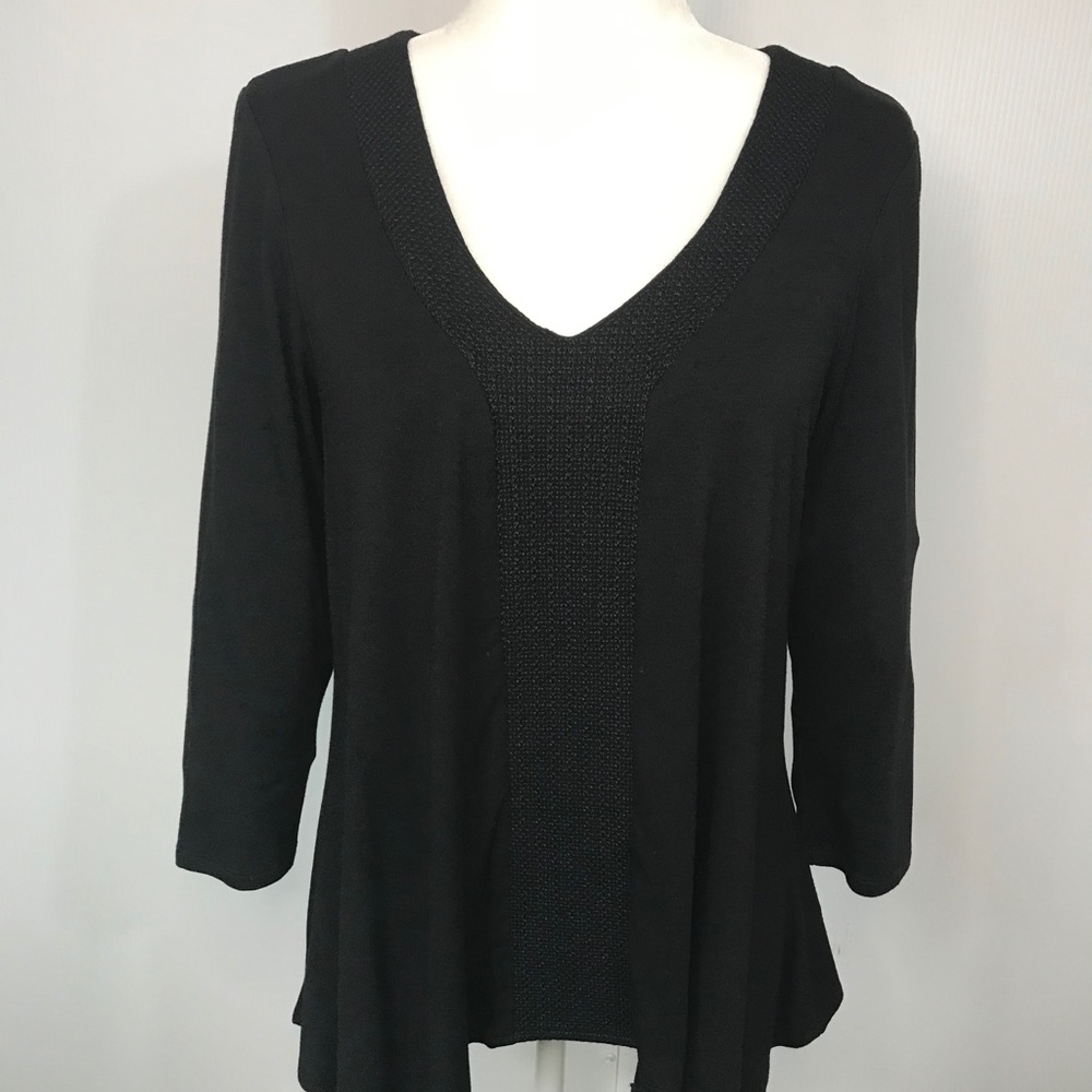 Adrianna Papell Embroidered Tunic Top - Size: M - Picture 4 of 16